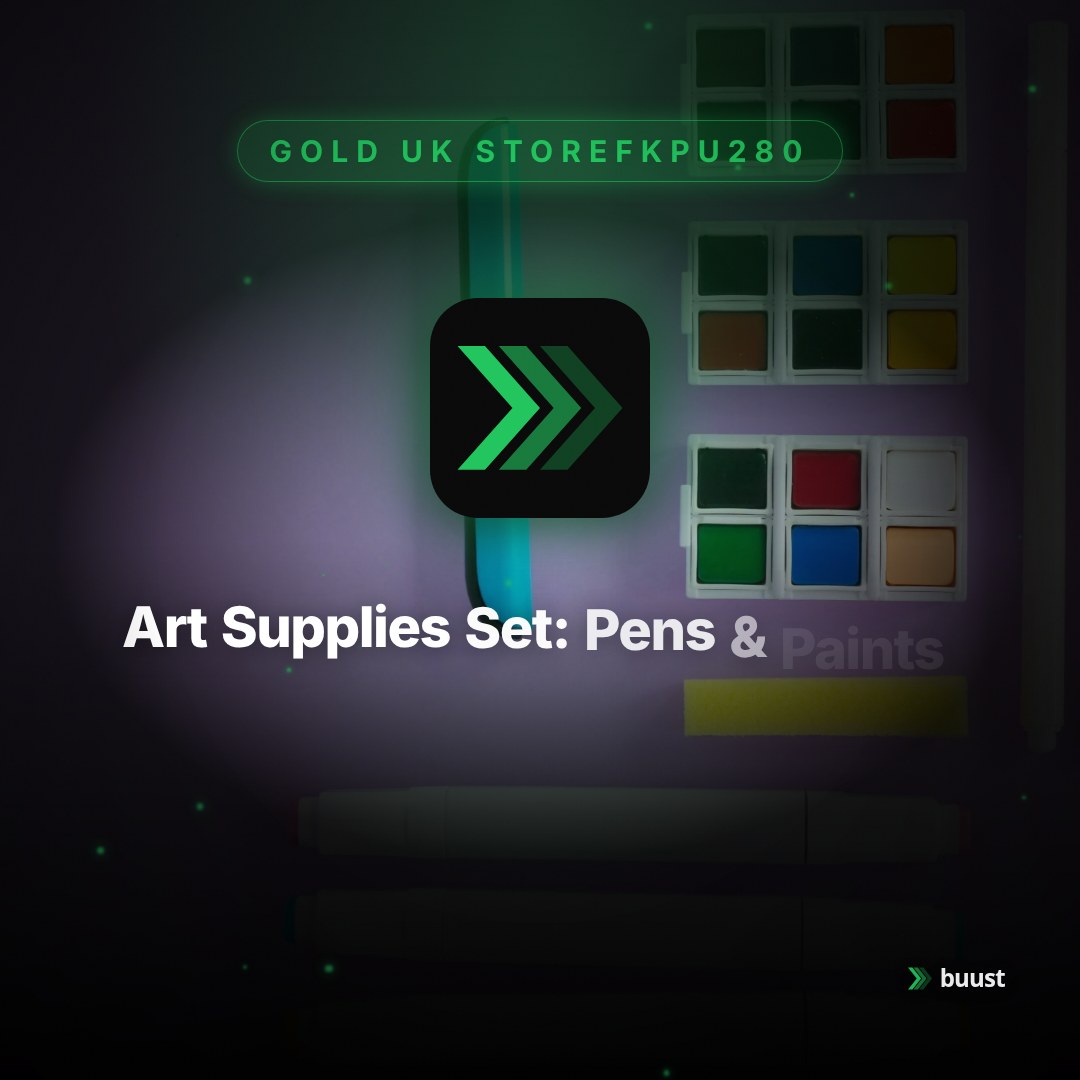 Art Supplies Set: Pens & Paints for Creative Projects